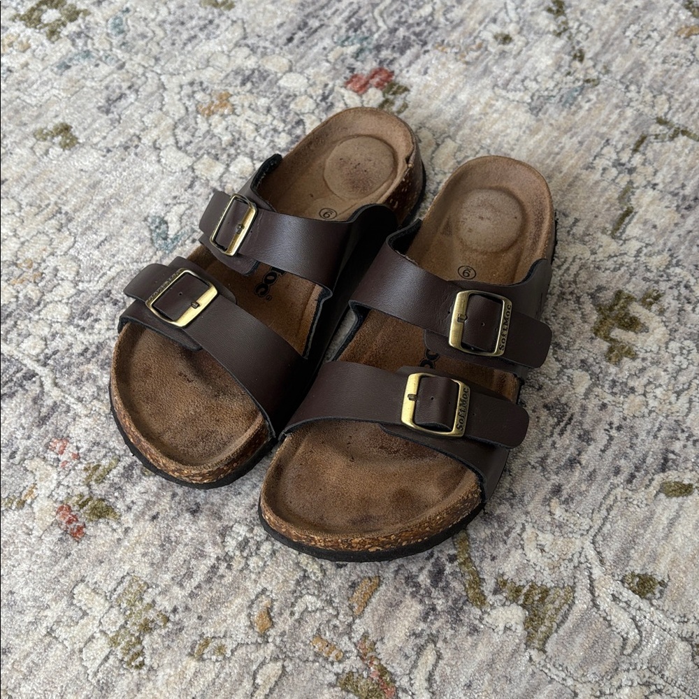 Soft Moc Sandals with Buckles